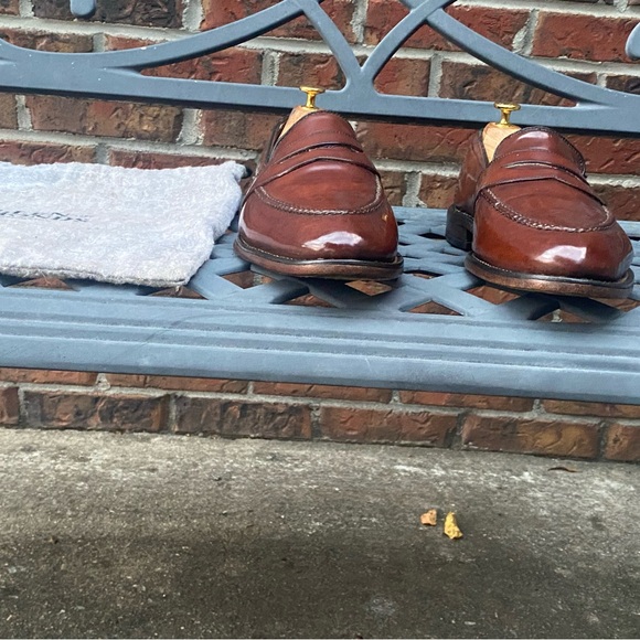Allen Edmonds Randolph Penny Loafer in Shell Cordovan 13C - Picture 8 of 13